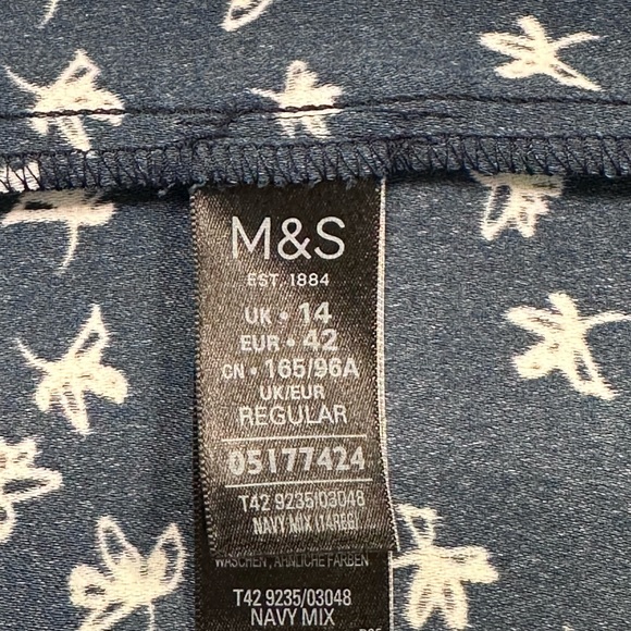 M&S Dress. Navy and White. UK size 14 US size 10 - Picture 5 of 9